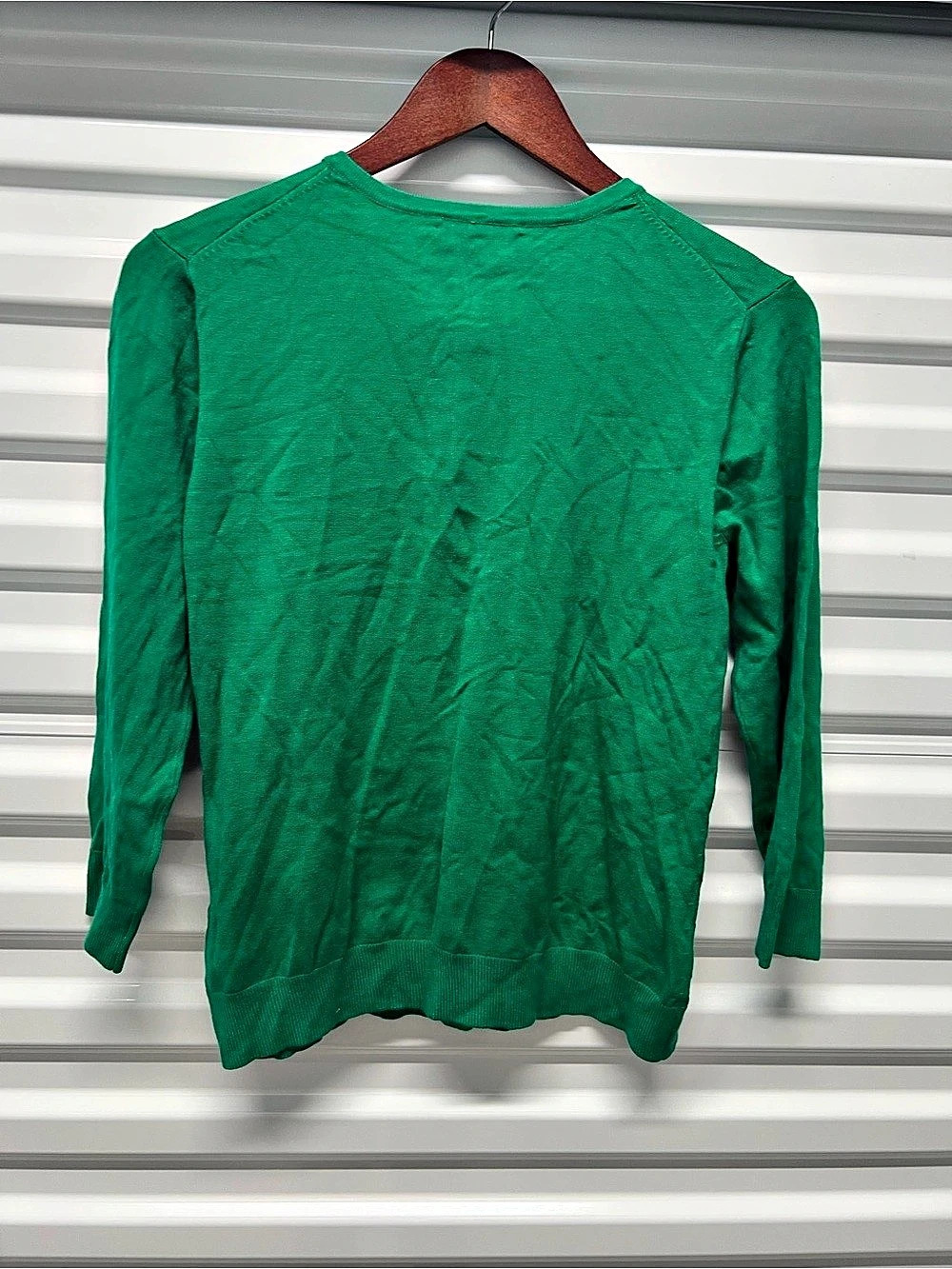 Cable & Gauge Caterpillar Green Cardigan Size Medium NWT - Picture 5 of 7